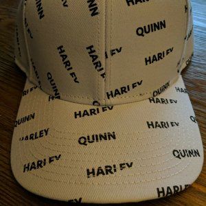 Harley Quinn Black & White Snapback Hat. OSFM